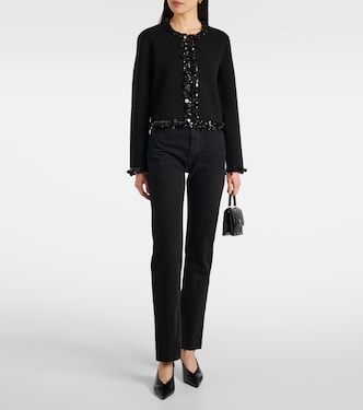 Kendra sequined wool and cashmere cardigan | Tory Burch