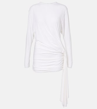 Side Cowl draped jersey minidress | Christopher Esber
