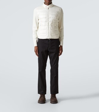 Down-paneled virgin wool jacket | Moncler
