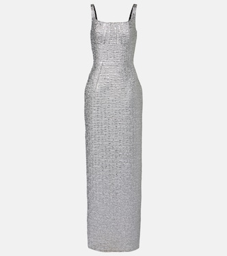 Robe Sharon aus Seersucker | Emilia Wickstead