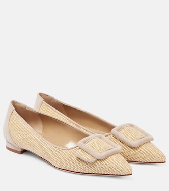 Ballerinas Maysalepumpflat aus Raffiabast | Manolo Blahnik