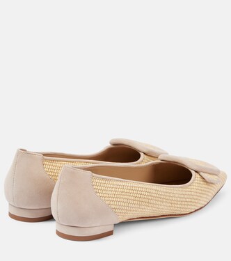 Ballerine Maysalepumpflat in rafia | Manolo Blahnik