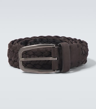 Braided leather belt | Zegna