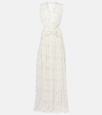 Luccia cutout silk jacquard gown | Costarellos