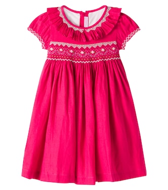 Besticktes Kleid aus Leinen | La Coqueta