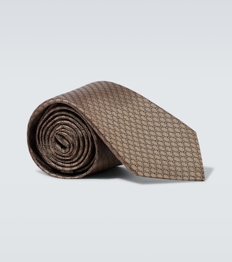GG silk jacquard tie | Gucci