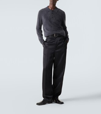 بنطلون بقصّة مستقيمة وخصر عالي | Jil Sander