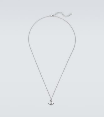 Halskette Anchor Lock Small aus Sterlingsilber, rhodiniert | Mateo