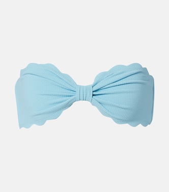 Antibes scalloped bikini bandeau top | Marysia
