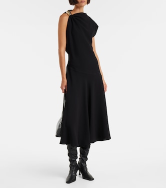 Vestido midi asimétrico Rue de crepé | Proenza Schouler