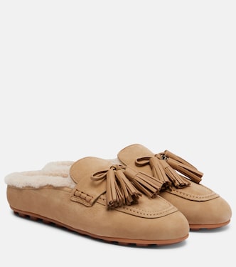 Mules Hogan H693 en cuir et shearling | Hogan