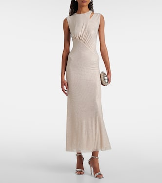 Embellished cutout midi dress | Self-Portrait