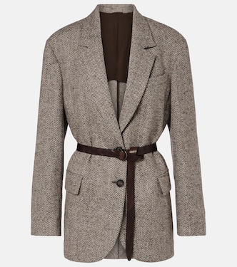 Blazer en laine mélangée | Brunello Cucinelli