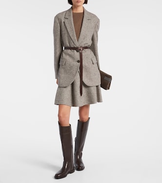 Blazer en laine mélangée | Brunello Cucinelli