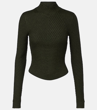 Ribbed-knit wool turtleneck sweater | Victoria Beckham