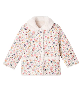 Floral quilted cotton coat | Louise Misha