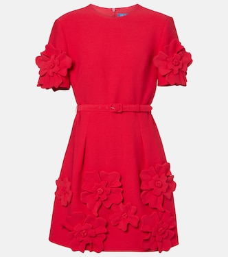 Aurélie floral-appliqué minidress | Leo Lin