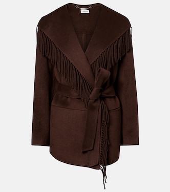 Rowen fringed wool-blend jacket | Simkhai