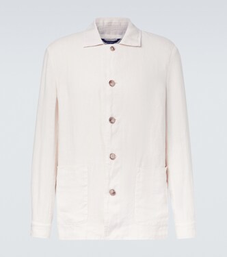 Oxford linen jacket | Fedeli
