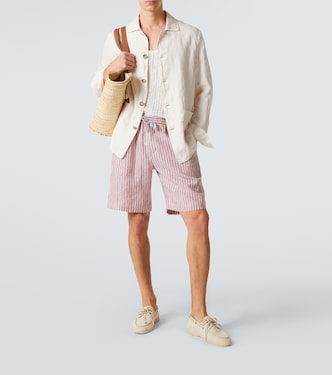 Oxford linen jacket | Fedeli