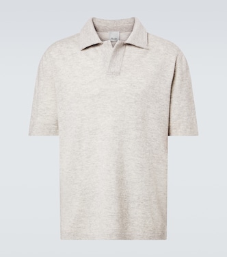 Wool and cashmere polo sweater | Allude