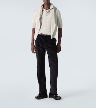 Wool and cashmere polo sweater | Allude