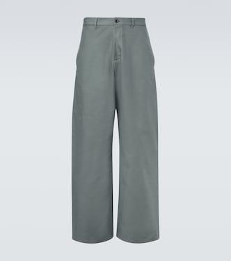 Cotton satin wide-leg pants | Acne Studios