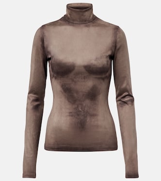 Tarkis trompe-l’œil turtleneck top | Acne Studios