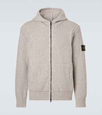 Felpa Compass in cotone con zip | Stone Island