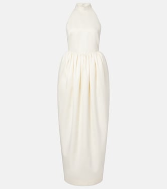 Bridal halterneck satin gown | Rotate