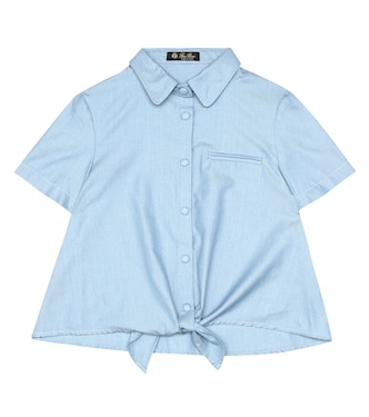Camisa Kerrie de chambray de algodón | Loro Piana Kids