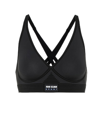 Top sportivo in nylon stretch | Adam Selman Sport