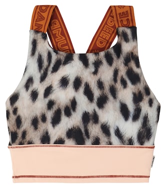 Oliva leopard-print sports bra | Molo
