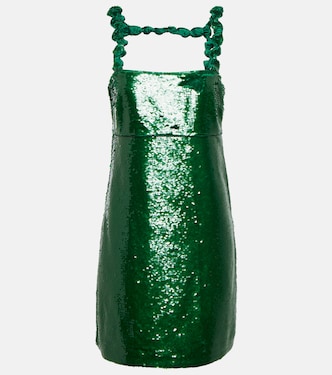 Sequin-embellished minidress | Ganni