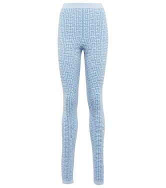Leggings Monogram de punto | Balmain