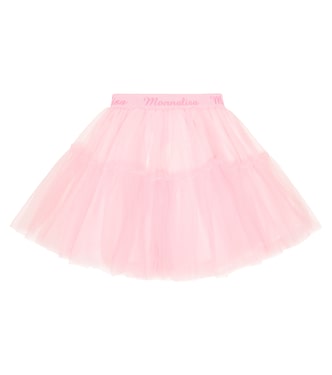Jupe en tulle à logo | Monnalisa