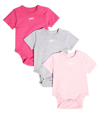 Baby - Set di 3 body in cotone | Off-White Kids