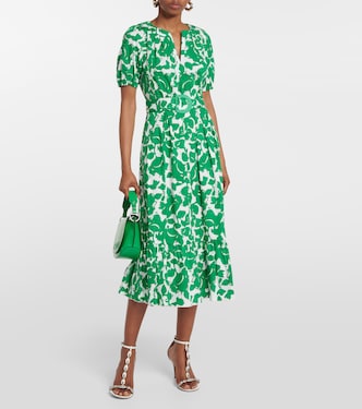 Bedrucktes Midikleid Lindy aus Baumwolle | Diane von Furstenberg