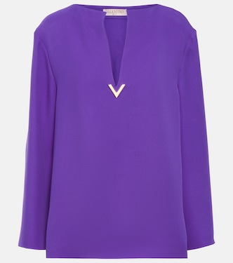 Blusa Cady Couture in seta | Valentino
