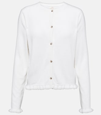 Ruffled cashmere and wool cardigan | Jardin des Orangers