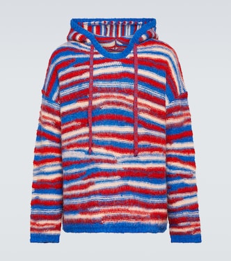 Felpa oversize in maglia con cappuccio | ERL