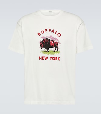 Camiseta de jersey de algodón estampado | Bode