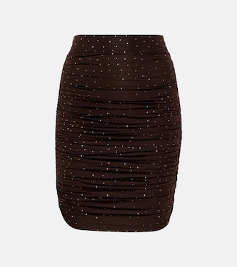 Minifalda Benson de jersey con logo | Alex Perry