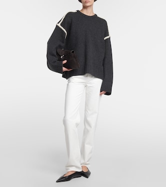 Embroidered wool and cashmere sweater | Toteme