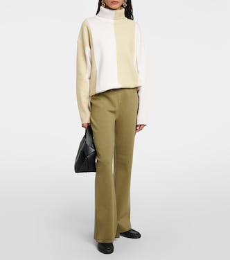 Stretch silk-blend flared pants | Joseph