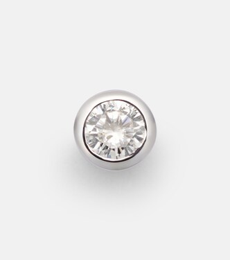 Boucle d'oreille unique en or blanc 18 ct et diamants | Shay Jewelry