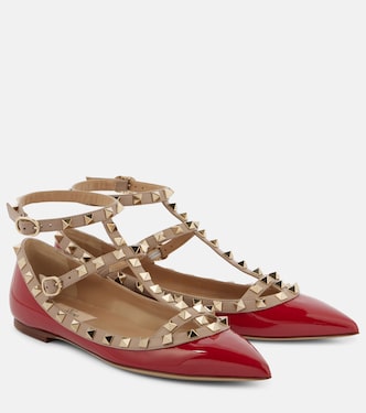 Bailarinas Rockstud de charol | Valentino Garavani