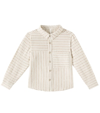 Camicia Walker in misto lino a righe | Rylee + Cru