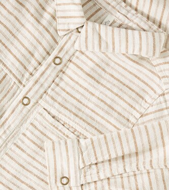 Camicia Walker in misto lino a righe | Rylee + Cru