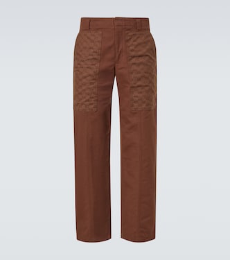 GG cotton canvas wide-leg pants | Gucci